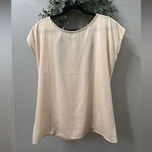 Forever 21 Cream Blouse w/ open back